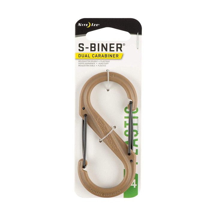 Nite Ize Karabinerhaken S-Biner Nr.4 Kunststoff braun
