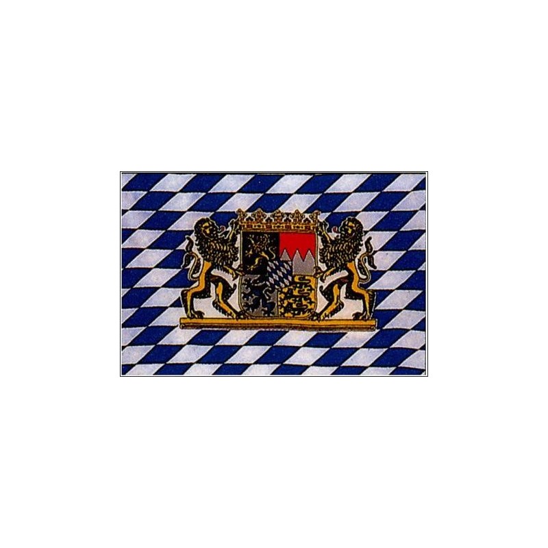 Fähnchen Bayern Wappen/Löwe mit Holzstiel 30 x 45 cm