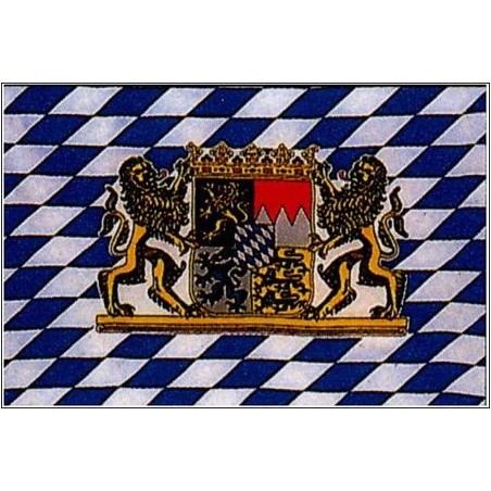 Fähnchen Bayern Wappen/Löwe mit Holzstiel 30 x 45 cm