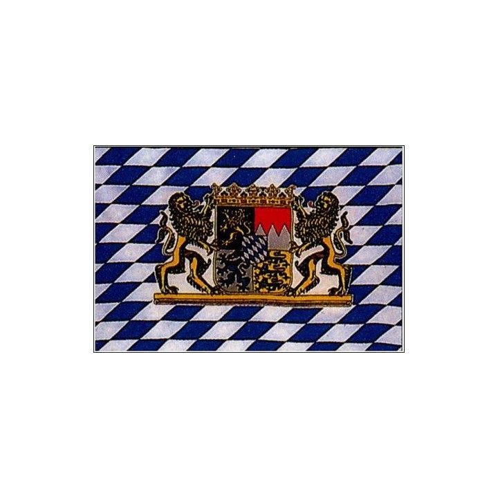 Fähnchen Bayern Wappen/Löwe mit Holzstiel 30 x 45 cm