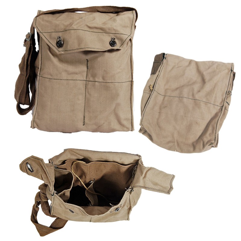 Finnische Packtasche braun mit Knöpfen gebraucht
