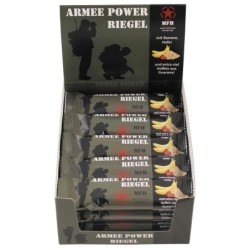 1 Karton mit 20 Stück Army Power Riegel mit Koffein - 1,60 €/Stück