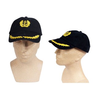 Baseball Cap blau Marine Kapitän bestickt