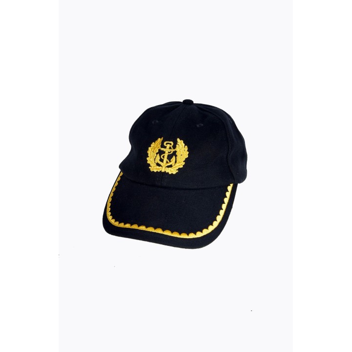 Baseball Cap blau Leutnant bestickt