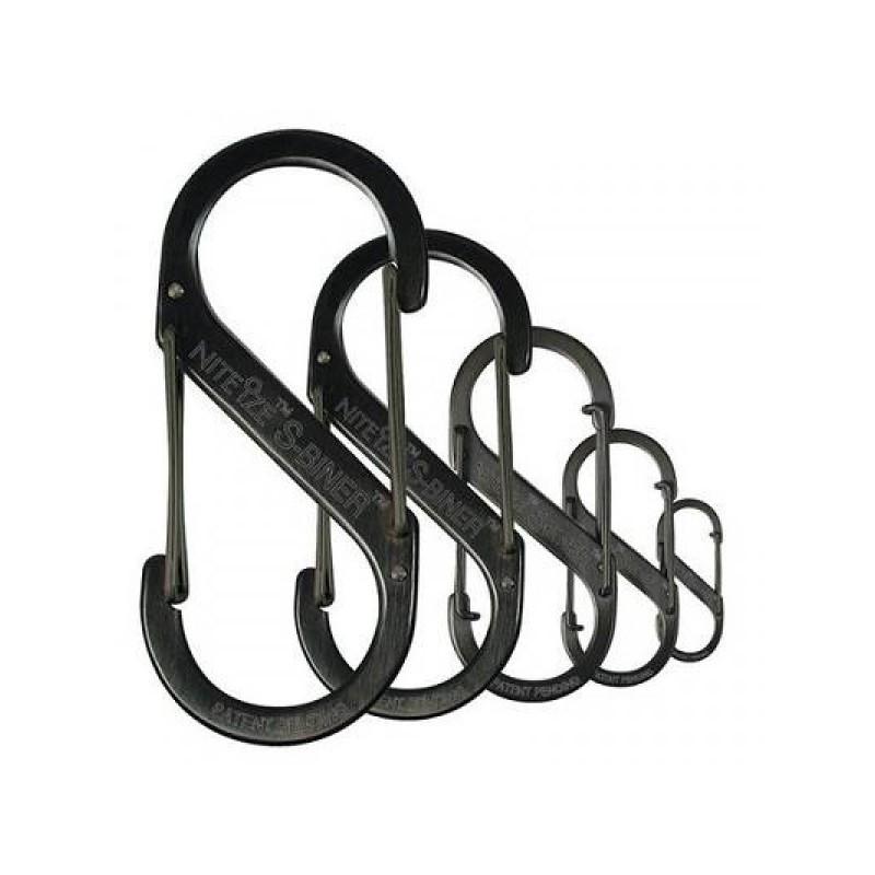 Nite Ize Karabinerhaken S-Biner Nr.4 Stahl schwarz