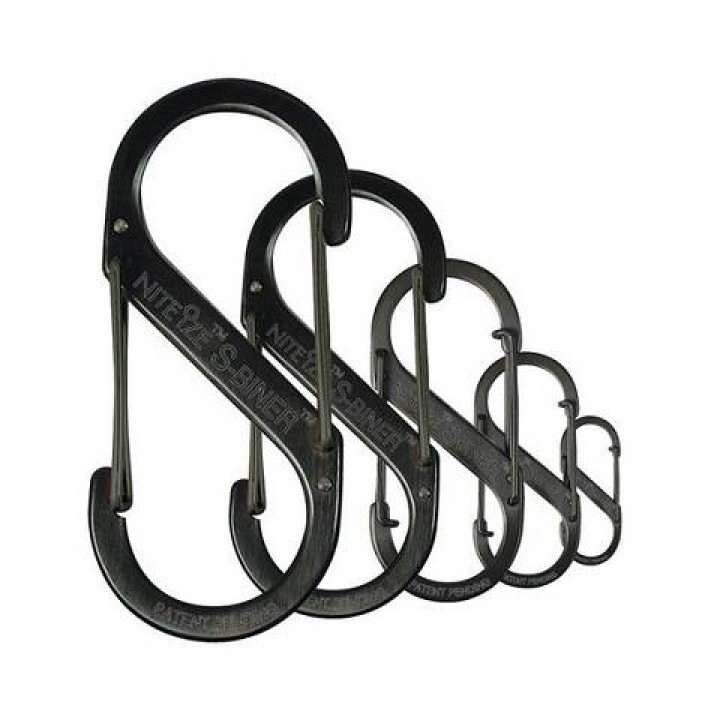 Nite Ize Karabinerhaken S-Biner Nr.4 Stahl schwarz