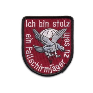 Abzeichen Textil Ich bin stolz...