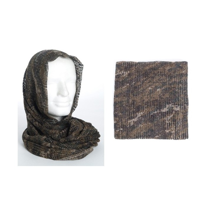 Netzschal Polyester digital woodland 190 x 90