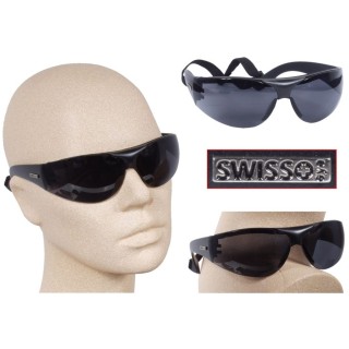 Sportschutzbrille Swiss Eye schwarz/schwarz Restposten