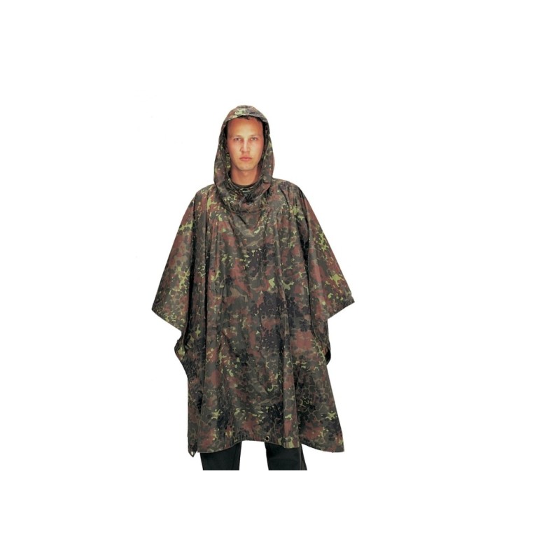Poncho Ripstop flecktarn 2,1 x 1,5m (3,15m² - 8,54 €/m²)