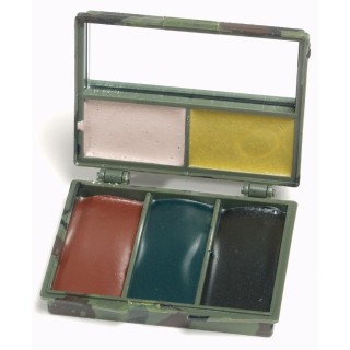 Tarnschmink-Set 5 Farben mit Spiegel