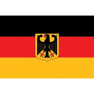 Flagge BRD mit Adler 90 x 150 cm Polyester