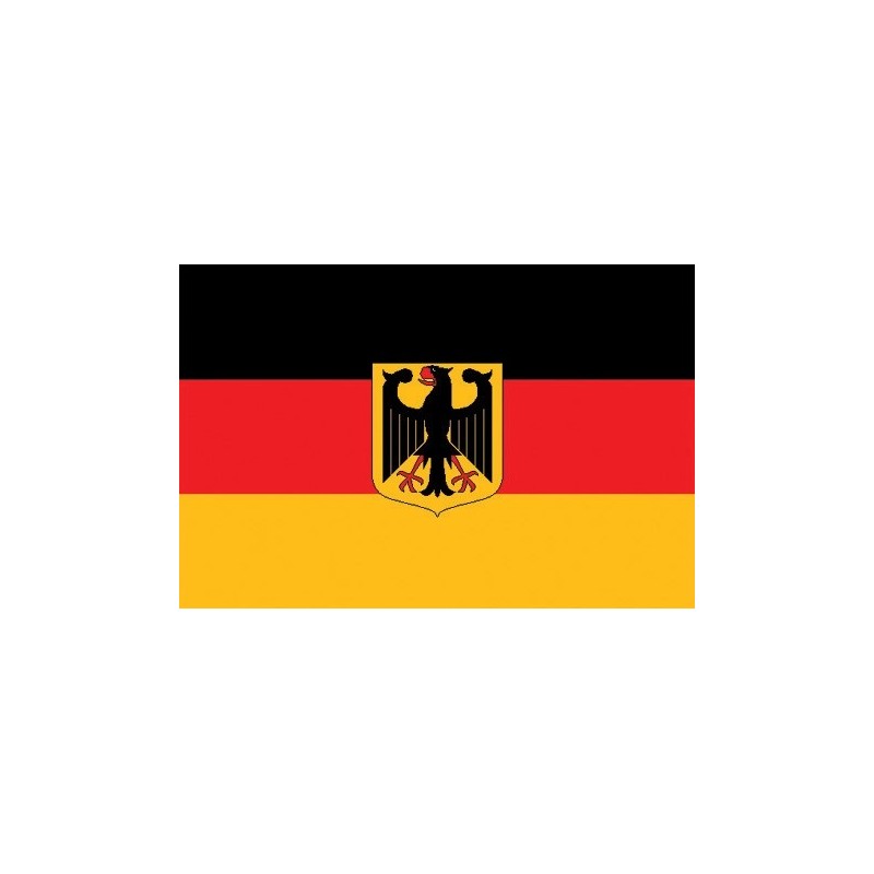 Flagge BRD mit Adler 90 x 150 cm Polyester