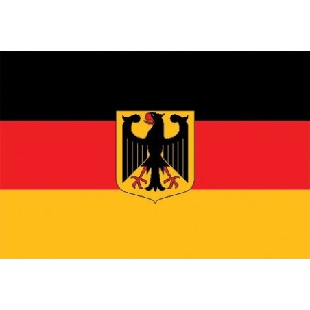 Flagge BRD mit Adler 90 x 150 cm Polyester