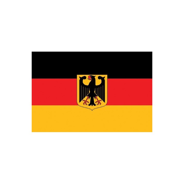 Flagge BRD mit Adler 90 x 150 cm Polyester
