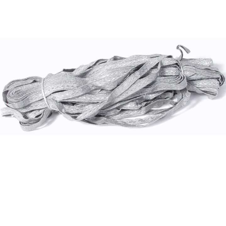 1m Kragenlitze UFFZ silber 8mm (NVA) Repro - 3,50€/m