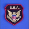 Abzeichen Textil USA-Wappen Goldlurex
