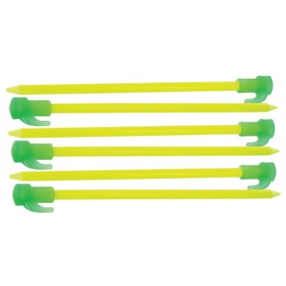 6 Stück Kunststoff Heringe fluoreszierend 20cm 1,33€/Stück