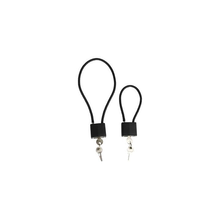 Stahlseilschloss 200mm schwarz