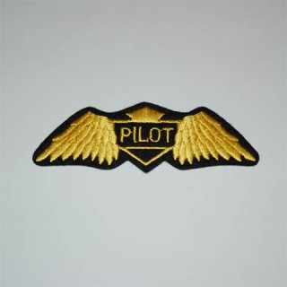 Aufnäher Pilot gold 3,2 x 10