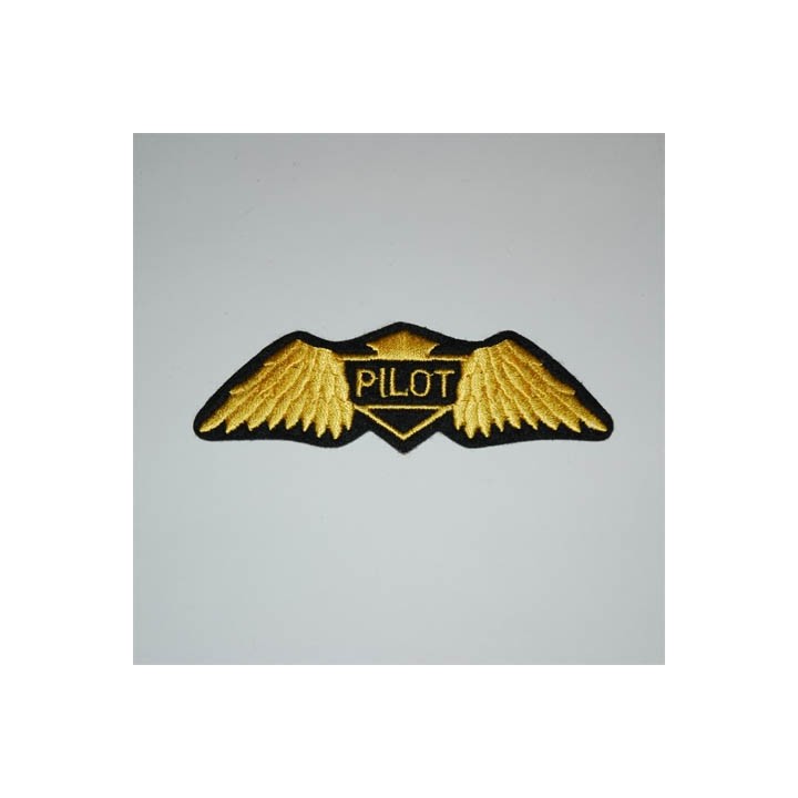 Aufnäher Pilot gold 3,2 x 10