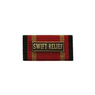 Bundeswehr Ordensspange Auslandseinsatz SWIFT RELIEF bronze