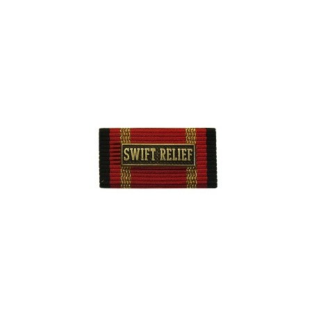 Bundeswehr Ordensspange Auslandseinsatz SWIFT RELIEF bronze