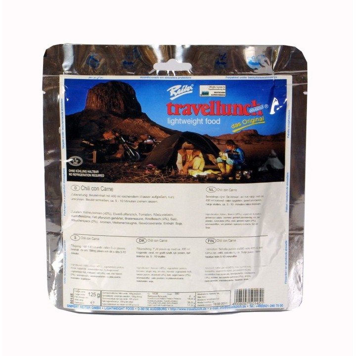 Travellunch Verpflegung Chili con Carne 125g - 71,60 €/kg