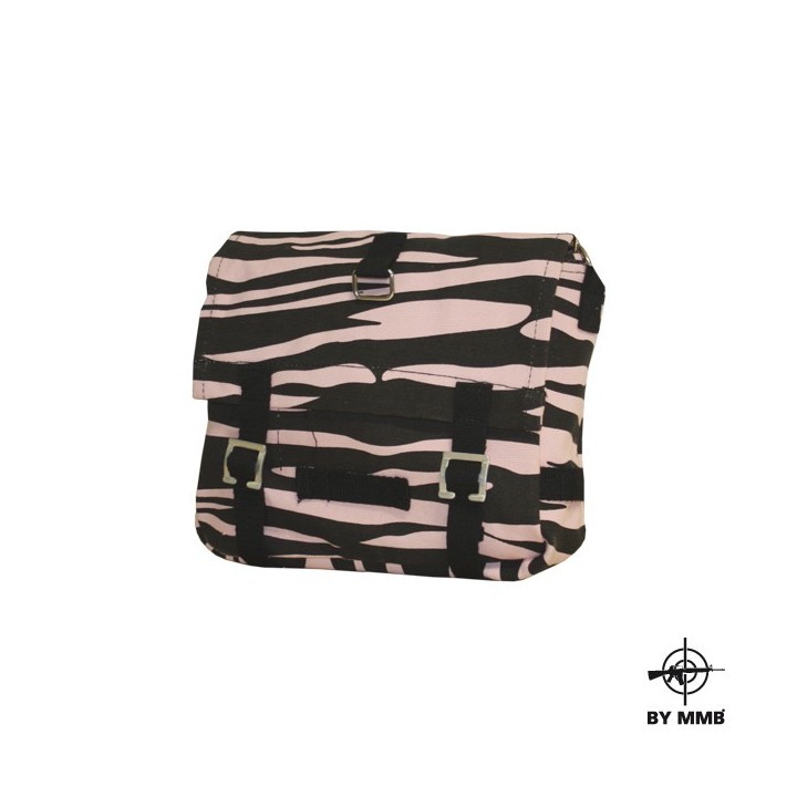 Bundeswehr Brotbeutel Umhängetasche zebra schwarz/pink