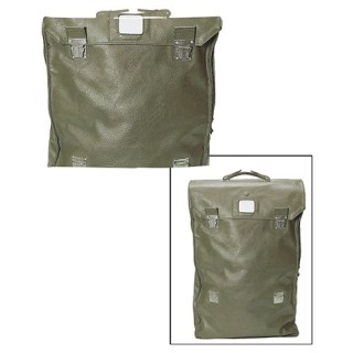 Schweizer Effektentasche Leder oliv gebraucht Restposten