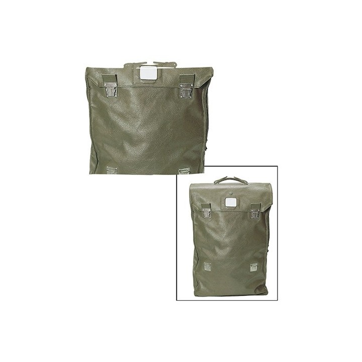 Schweizer Effektentasche Leder oliv gebraucht Restposten