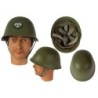 Serbischer Stahlhelm mit Abzeichen mit Futter oliv gebraucht