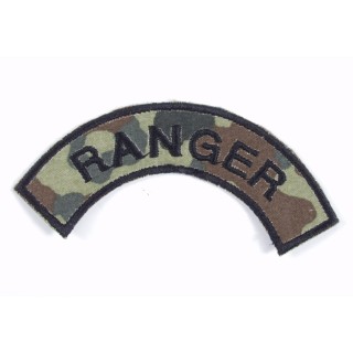 BW Armabzeichen RANGER klein flecktarn/schwarz Restposten