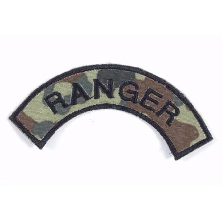 BW Armabzeichen RANGER klein flecktarn/schwarz Restposten