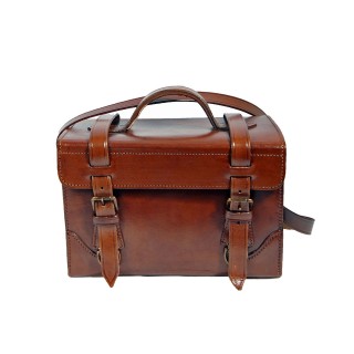 Ledertasche mit Tragegurt Hebammentasche braun neu