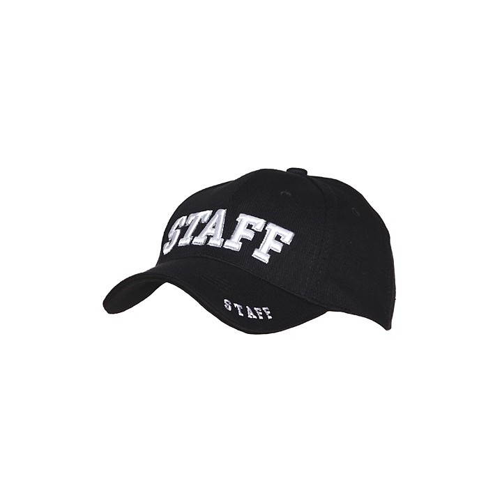 Baseball Cap schwarz STAFF