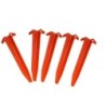 5 Stück US Alu Zelthering 22,5cm orange gebraucht - 2,90 €/Stück