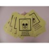 10 Stück Schild Vergiftet 0,45€/Stück