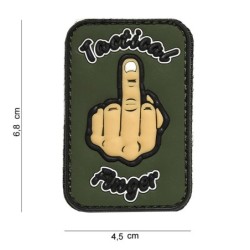 Klett Patch 3D PVC No.11155 Tactical Finger bunt 6,8 x 4,5