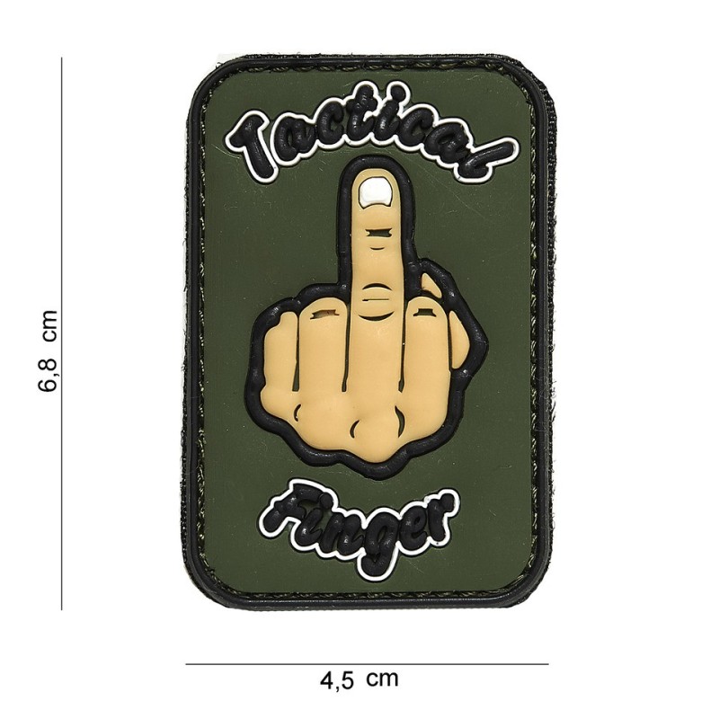 Klett Patch 3D PVC No.11155 Tactical Finger bunt 6,8 x 4,5
