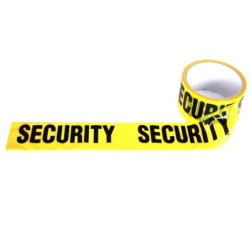 Absperrband Security 30m gelb/schwarz - 0,10 €/m