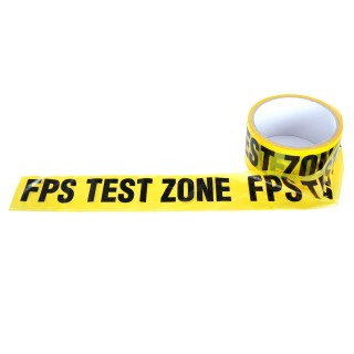 Absperrband FPS 30m Test Zone gelb/schwarz - 0,10 €/m