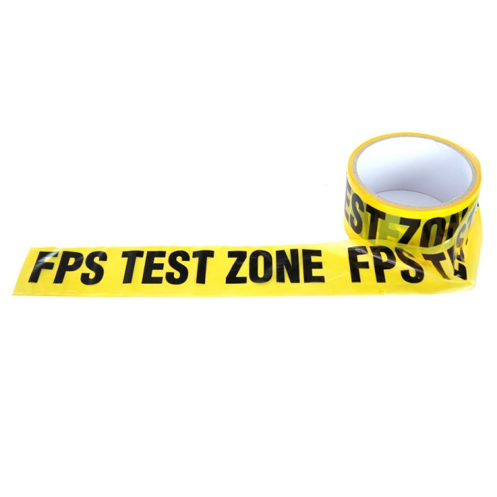 Absperrband FPS 30m Test Zone gelb/schwarz - 0,10 €/m