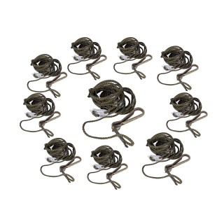 10 Stück Spannschnur Zeltschnur 3,0m mit Haken oliv neu - 2,79 €/Stück