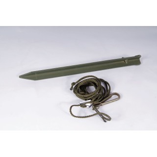 2 Stück Zeltschnur 3,0m und Zelthering oliv neu - 6,95 €/Stück