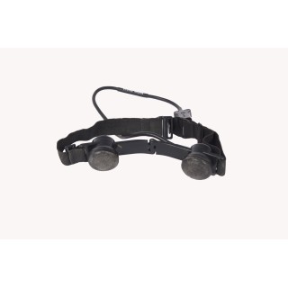 Britisches Kehlkopf Mikrofon schwarz gebraucht