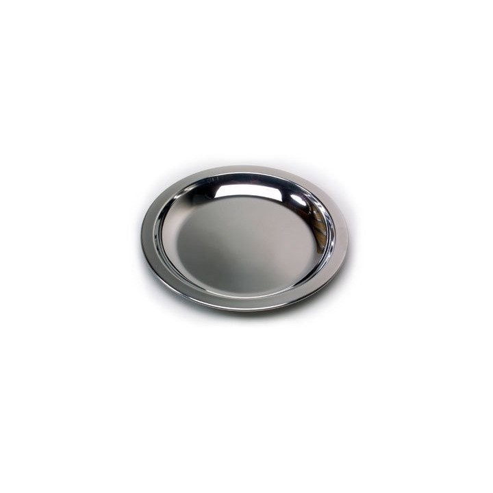 Edelstahlteller flach