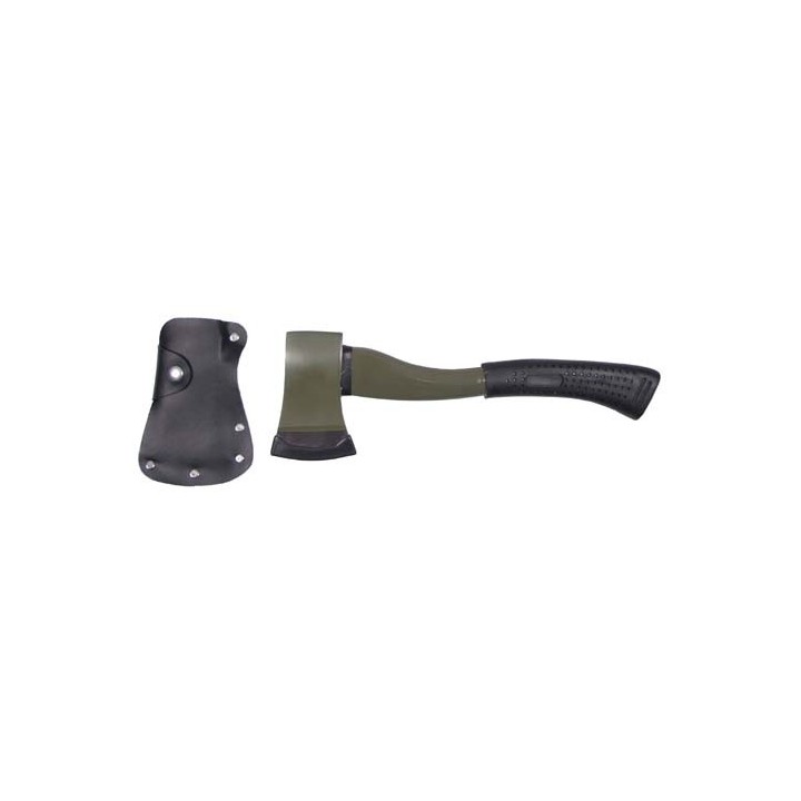 MFH Axt Deluxe aus Fiberglas  mit Gummigriff schwarz/oliv