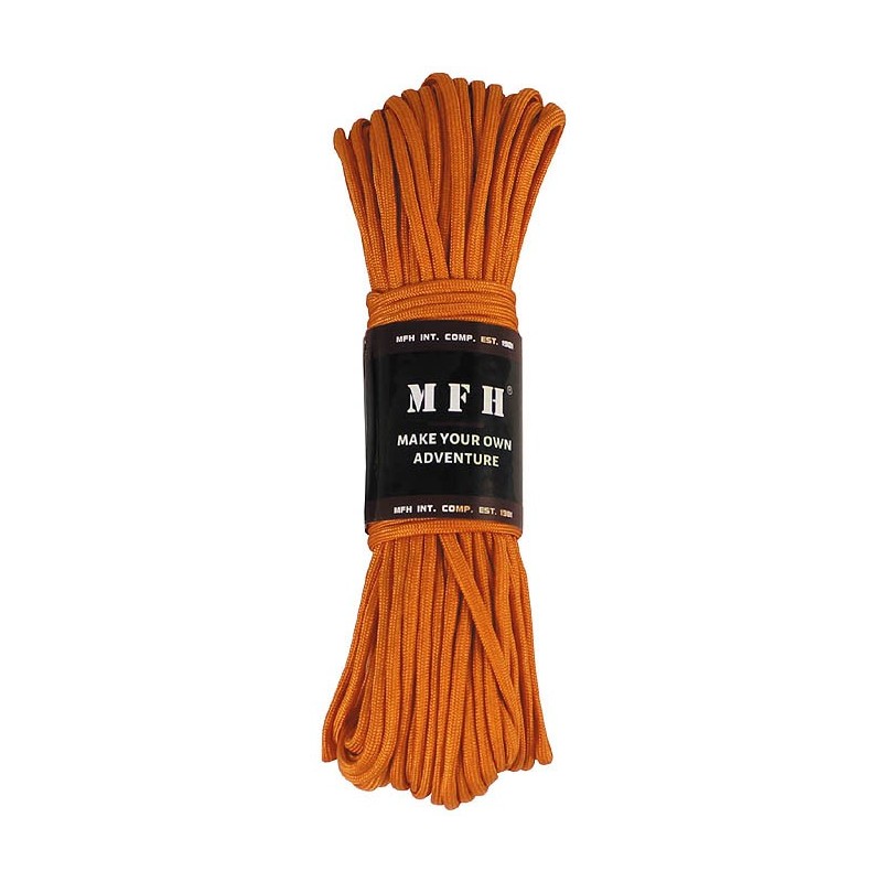 Fallschirmleine Nylon orange 30,48 m - 0,43 €/m