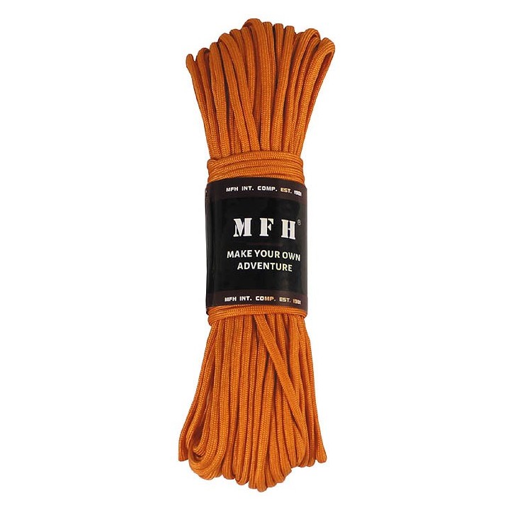Fallschirmleine Nylon orange 30,48 m - 0,43 €/m